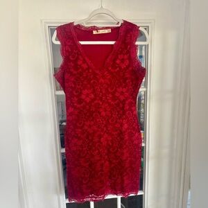 Liberty Love Crimson Lace Dress